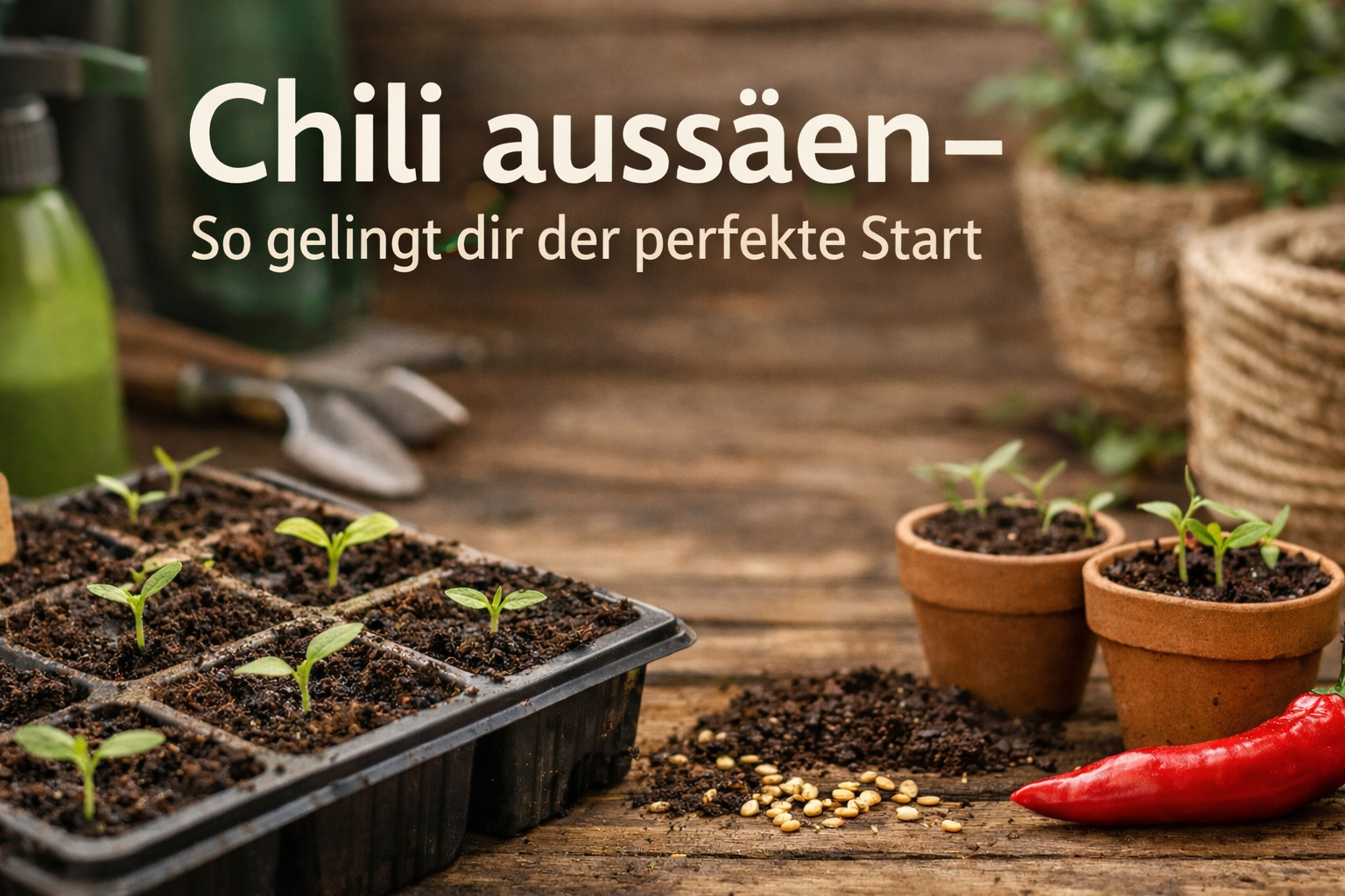Chili aussäen – so gelingt dir der perfekte Start in die Saison