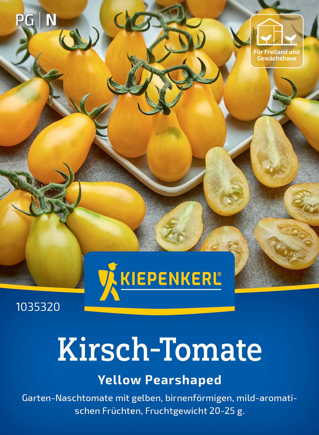 Kirsch-Tomatensamen Yellow Pearshaped