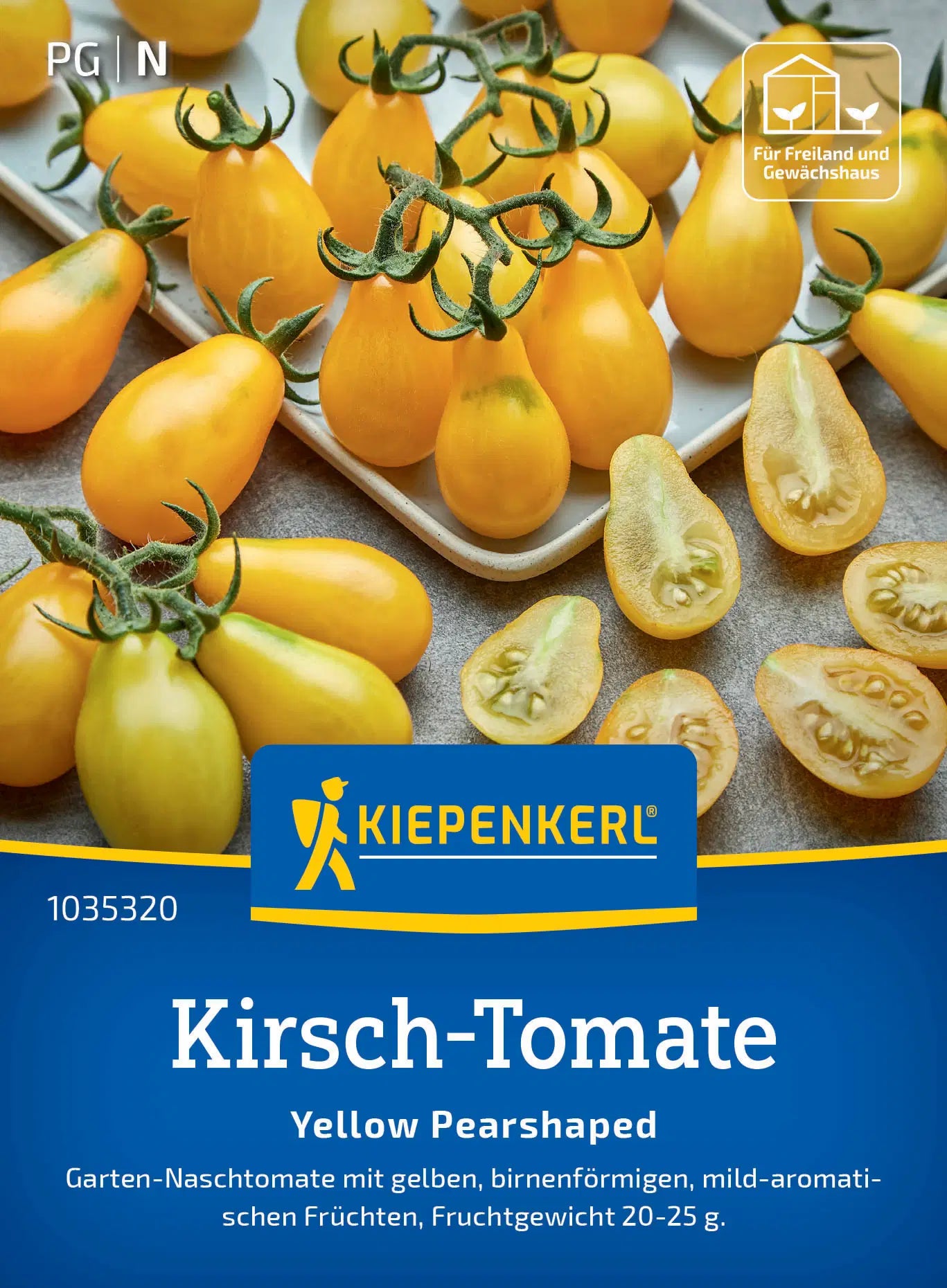 Kirsch-Tomatensamen Yellow Pearshaped